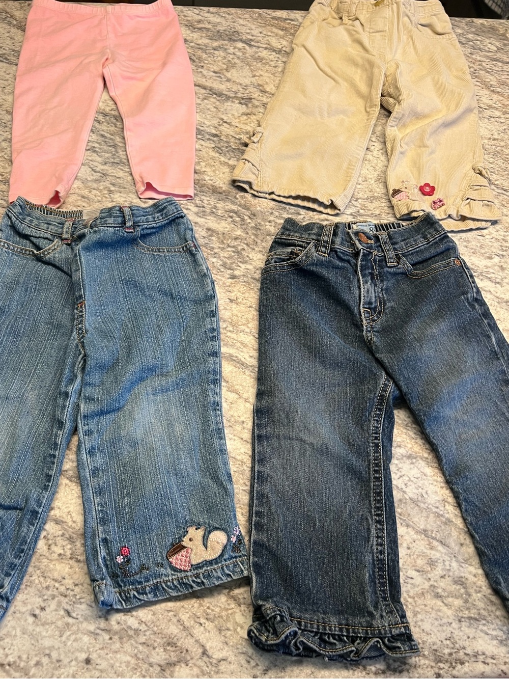 Girls 18-24 months 4 piece Pants Preloved Bundle